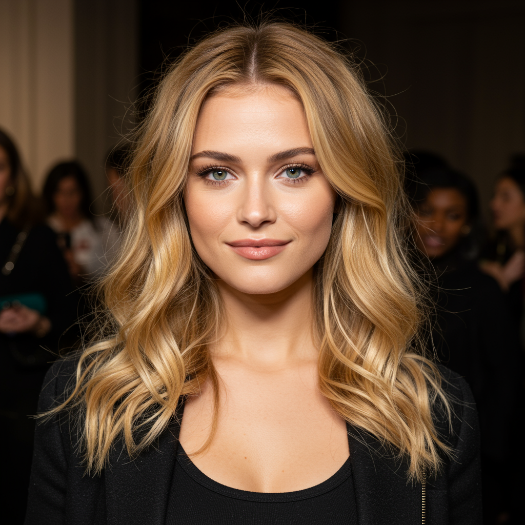 11 Voluminous Blowout Styles with Caramel Highlights