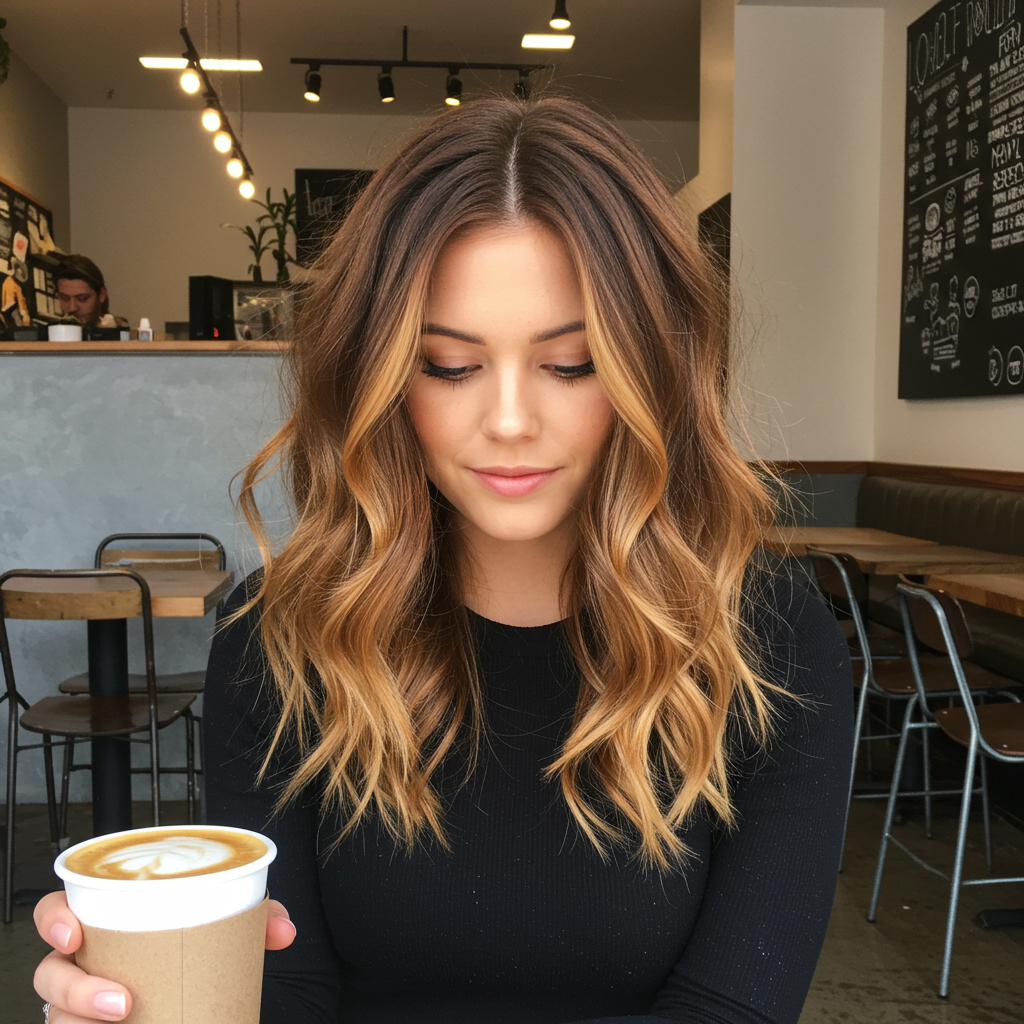 11 Voluminous Blowout Styles with Caramel Highlights