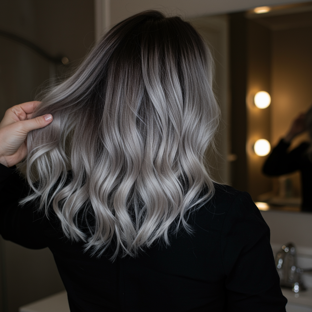 12 Dove Gray Sombre Balayage Ideas Trending in 2025