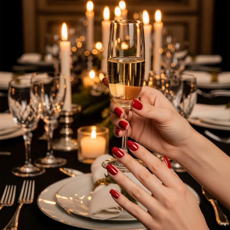 High-Shine Red Lacquer Nails