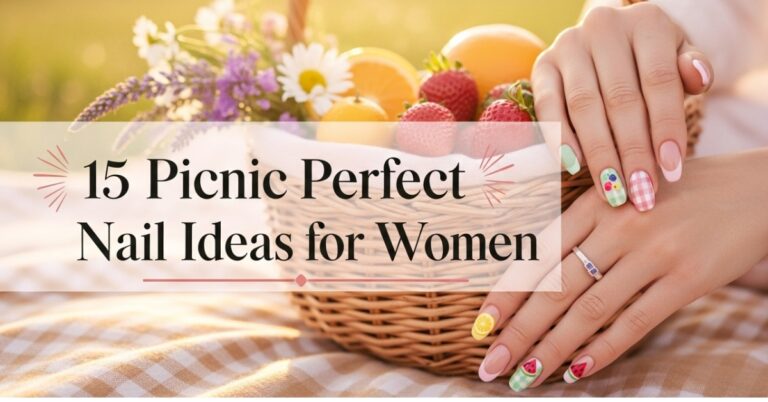 15 Picnic Perfect Nail Ideas for Women
