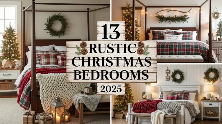 13 Rustic Christmas Bedroom Decor Ideas 2025