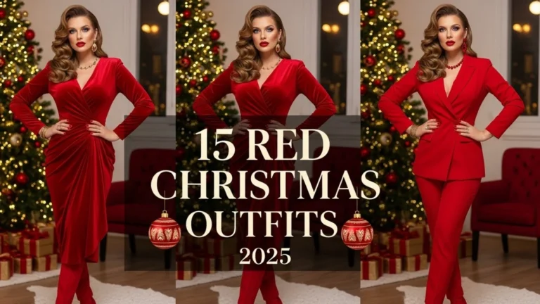 15 Red Christmas Outfit Ideas That Stand Out