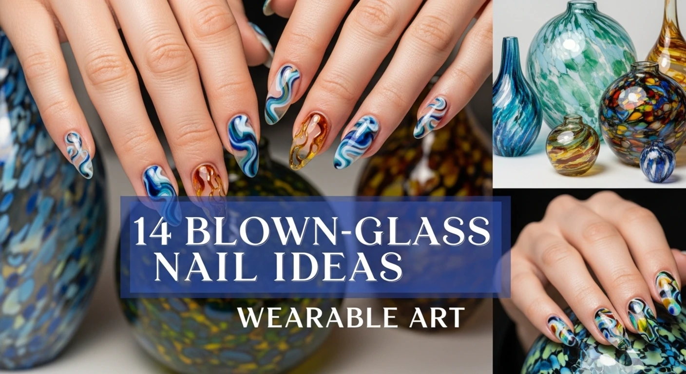 14 Blown-Glass Nail Ideas That Look Like Wearable Art
