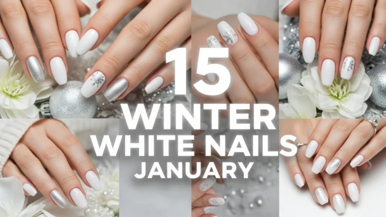 15 Elegant Winter White Nail Ideas for January