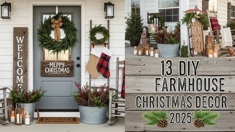 13 DIY Farmhouse Outdoor Christmas Decorations 2025