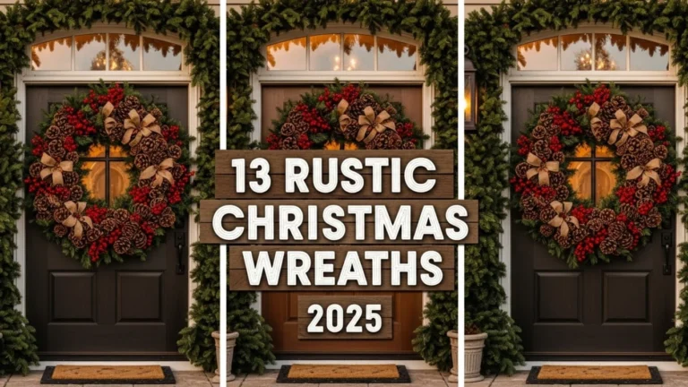 13 Rustic Christmas Wreaths for Front Door 2025