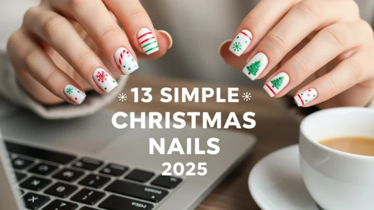 13 Simple Christmas Nail Designs for Busy Women