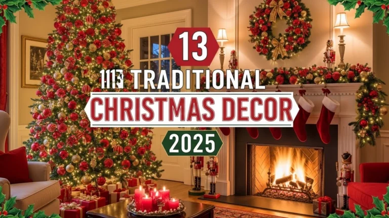 13 Traditional Christmas Decor for Living Room 2025