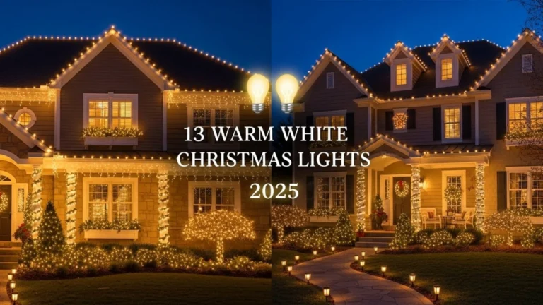 13 Warm White Outdoor Christmas Lights Ideas 2025