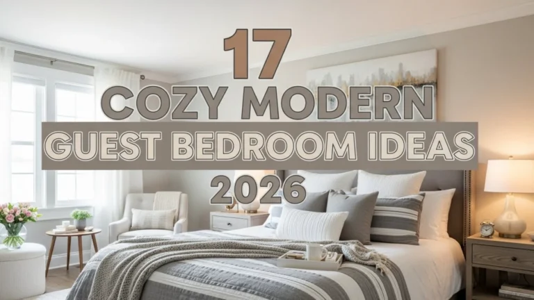 17 Cozy Modern Guest Bedroom Ideas for 2026