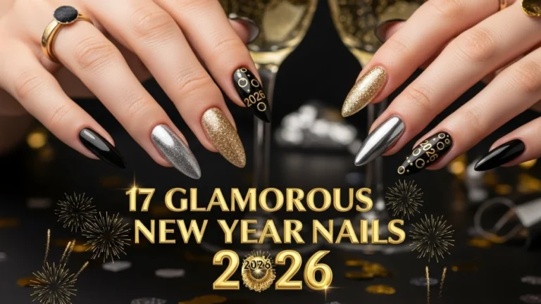 17 Glamorous New Year’s Eve Nail Ideas for 2026