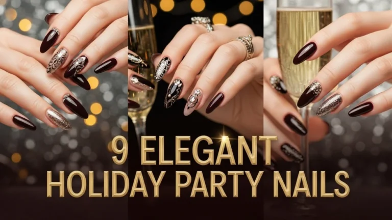 9 Elegant Holiday Party Nail Designs