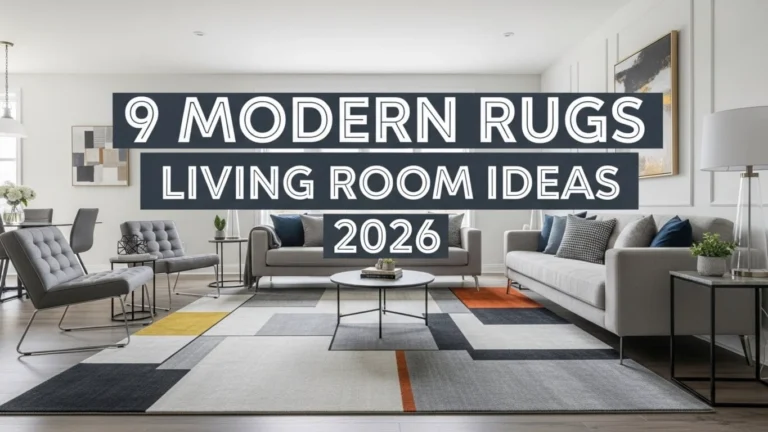 9 Modern Rugs for Living Room Ideas 2026